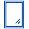 blaues Icon Fenster